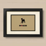 Personalised Airedale Terrier Print For One Or Two Dogs