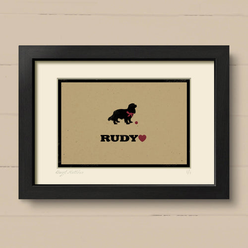 Personalised Cavalier King Charles Spaniel Print For One Or Two Dogs