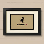 Personalised Setter Print For One Or Two Dogs