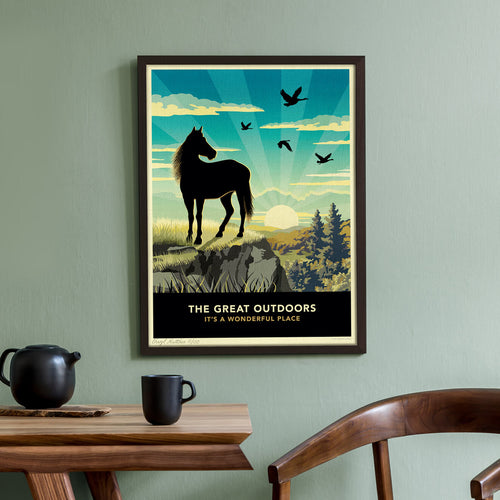 Scenic Horse Lovers Gift - Limited Edition Horse Print