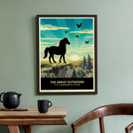 Scenic Horse Lovers Gift -  Limited Edition Pony Print