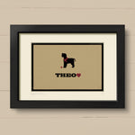 Personalised Welsh Terrier Print For One Or Two Dogs
