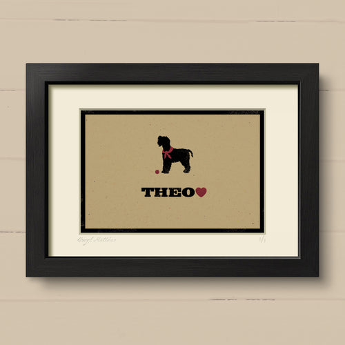 Personalised Welsh Terrier Print For One Or Two Dogs