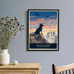 Labrador Limited Edition Coastal Print - A Dog Lover’s Gift.