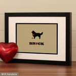 Personalised Rough Collie Print For One Or Two Dogs