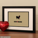 Personalised Papillon Print For One Or Two Dogs