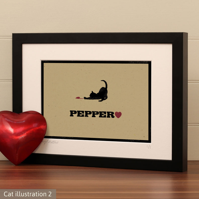 Personalised Cat Lovers Gift For One Or Two Cats