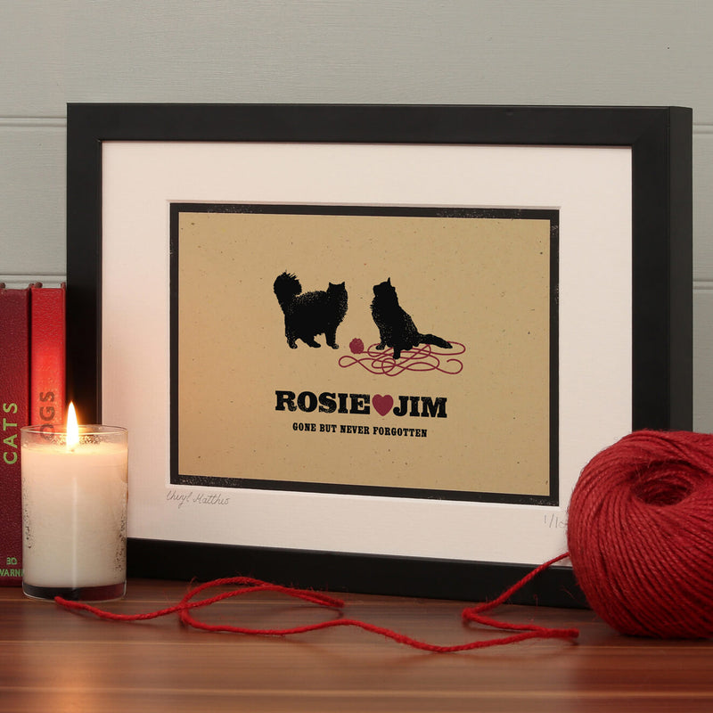 Pet Memorial 'Personalised Dog Or Cat Print'