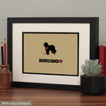 Personalised Old English Sheep Dog Print For One Or Two Dogs