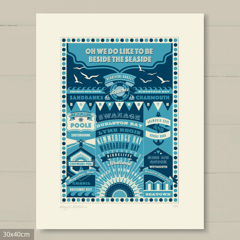 Dorset Beaches Art print - A Dorset Gift