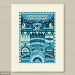 South Cornwall Beaches Art print - A Cornish Gift