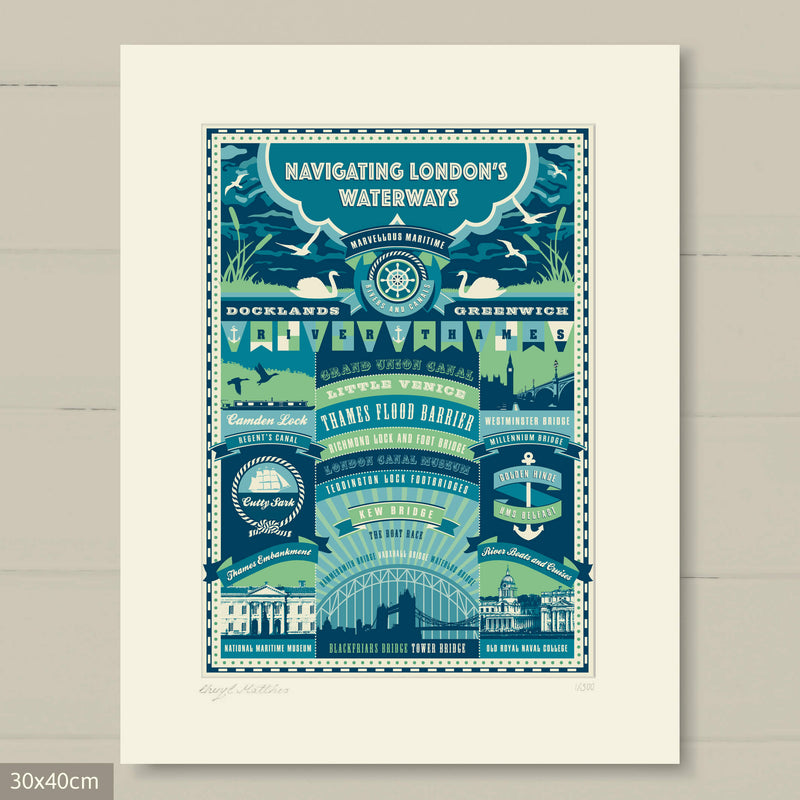 London Maritime And Waterways Art Print - A London Gift