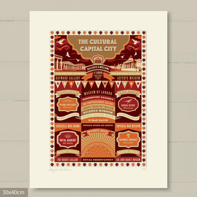 Cultural London Art Print - A London Gift