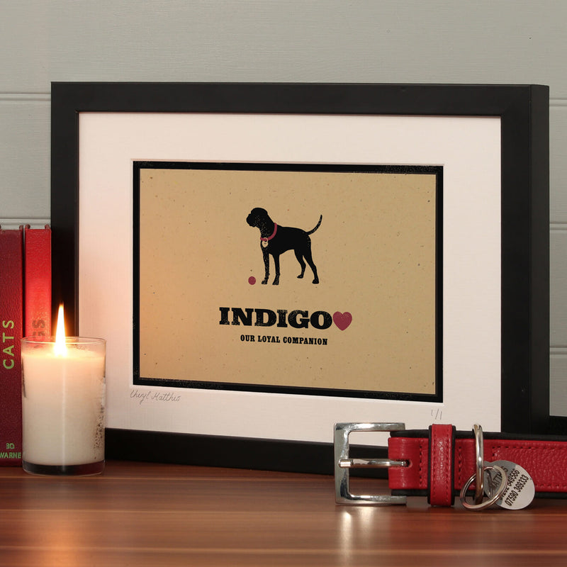 Pet Memorial 'Personalised Dog Or Cat Print'