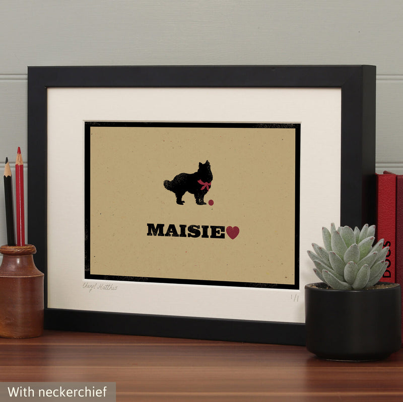 Personalised Rough Collie Print For One Or Two Dogs