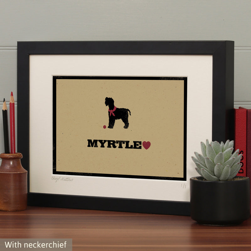 Personalised Welsh Terrier Print For One Or Two Dogs