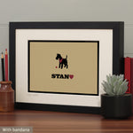 Personalised Wire Fox Terrier Print For One Or Two Dogs