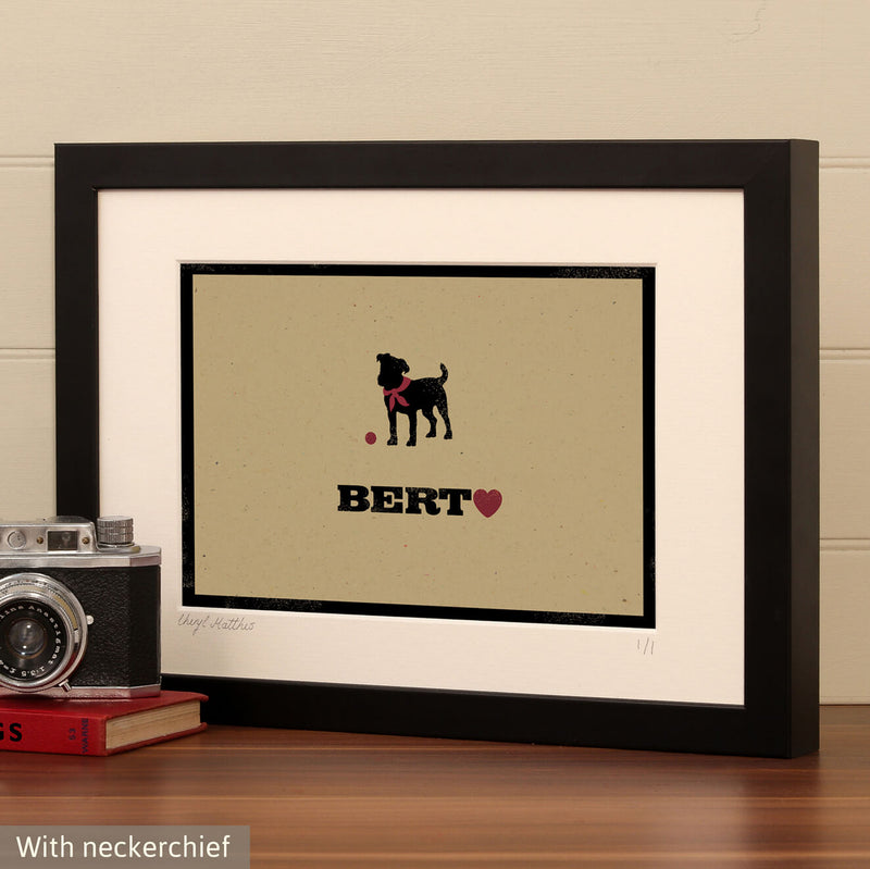 Personalised Jack Russell Print For One Or Two Dogs
