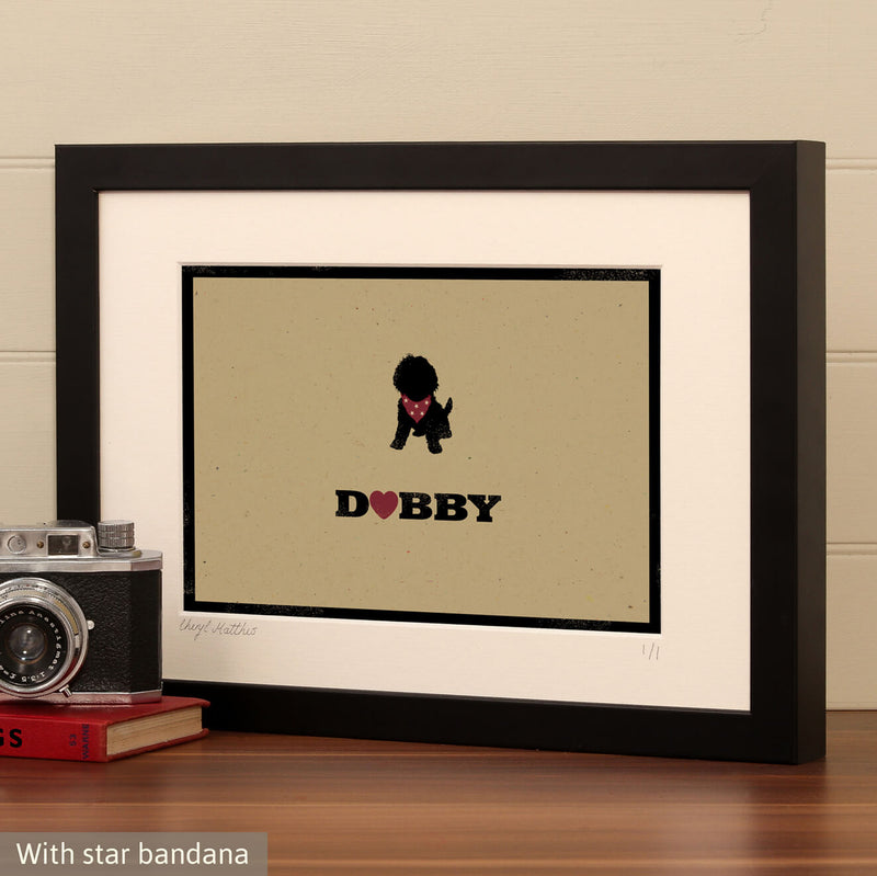 Personalised Cavapoo Print For One Or Two Dogs