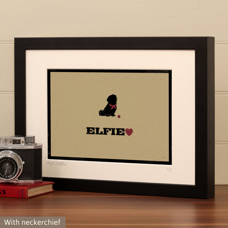 Personalised Shih Tzu Print For One Or Two Dogs