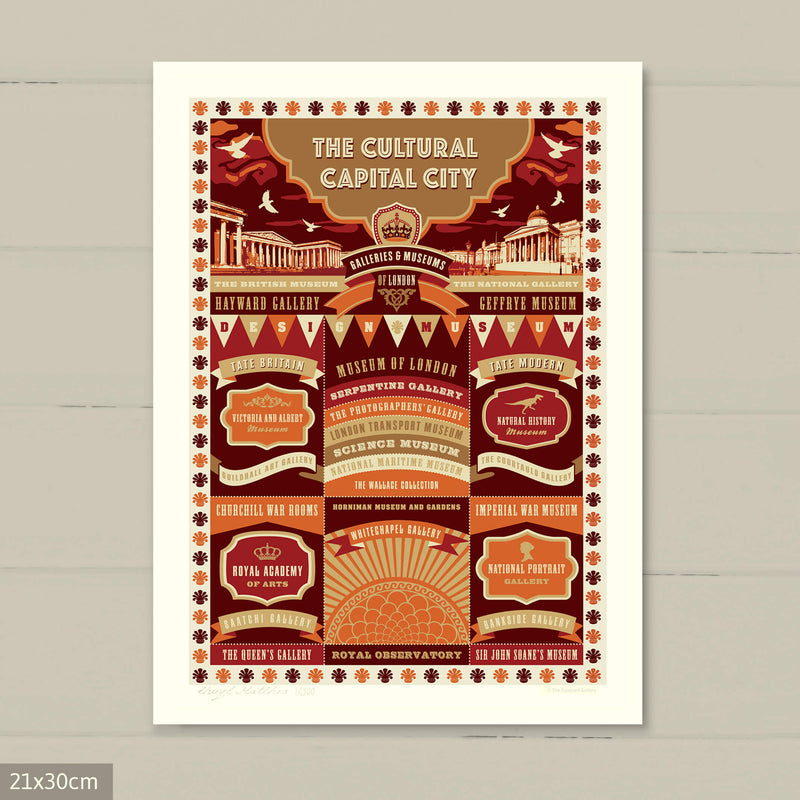 Cultural London Art Print - A London Gift