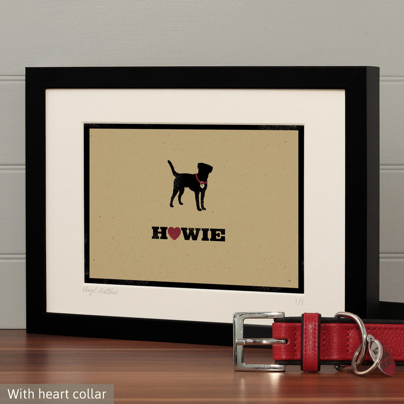 Personalised Labrador Print For One Or Two Dogs