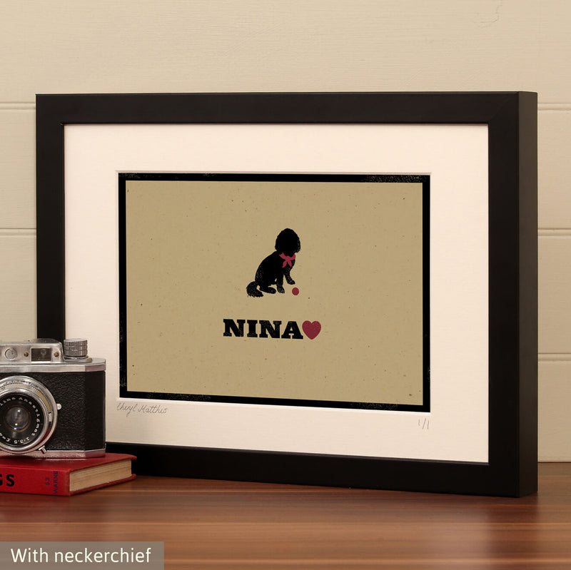 Personalised Cockapoo Print For One Or Two Dogs