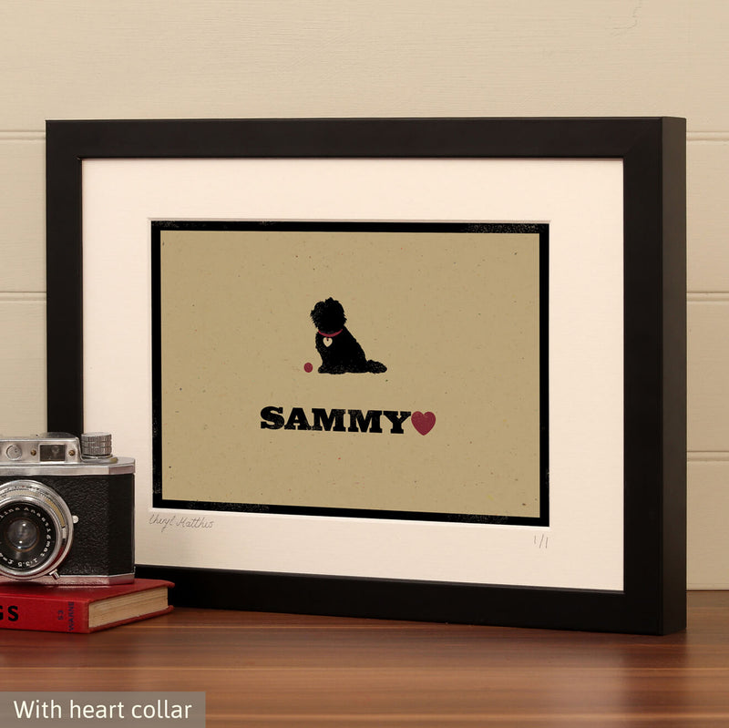 Personalised Cavachon Print For One Or Two Dogs