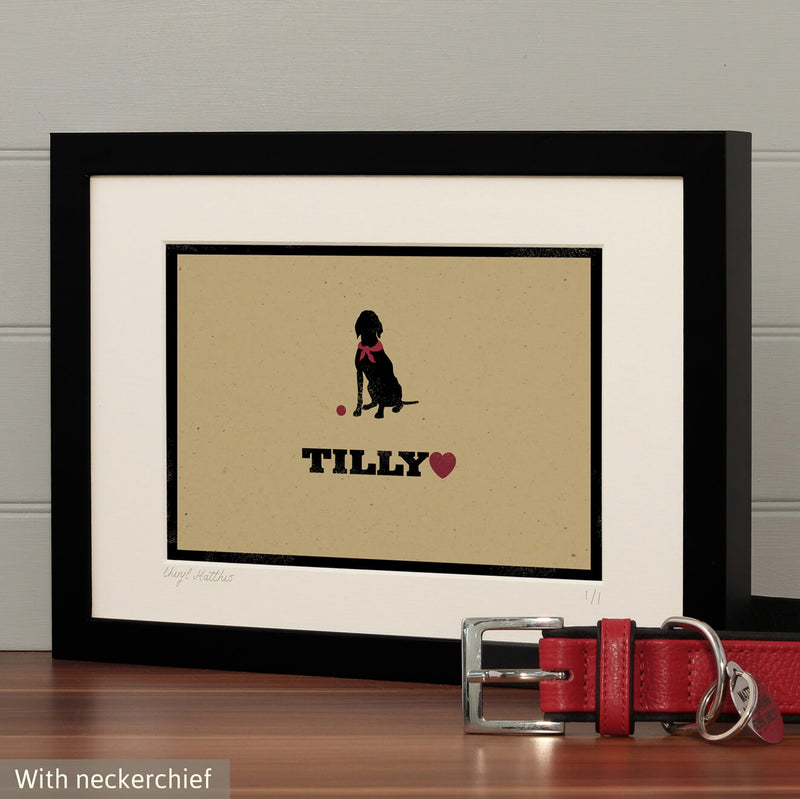 Personalised Pointer Print For One Or Two Dogs