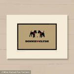 Personalised Wire Fox Terrier Print For One Or Two Dogs