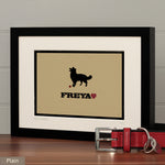 Personalised Border Collie Print For One Or Two Dogs