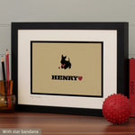 Personalised Scottish Terrier Print For One Or Two Dogs