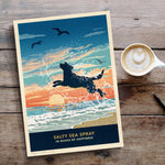 Labrador Limited Edition Seaside Print - A Dog Lover’s Gift.