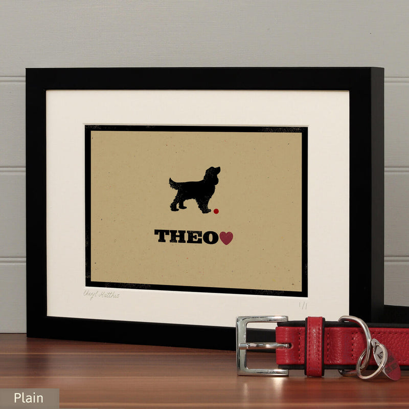Personalised Cocker Spaniel (Show) Print For One Or Two Dogs
