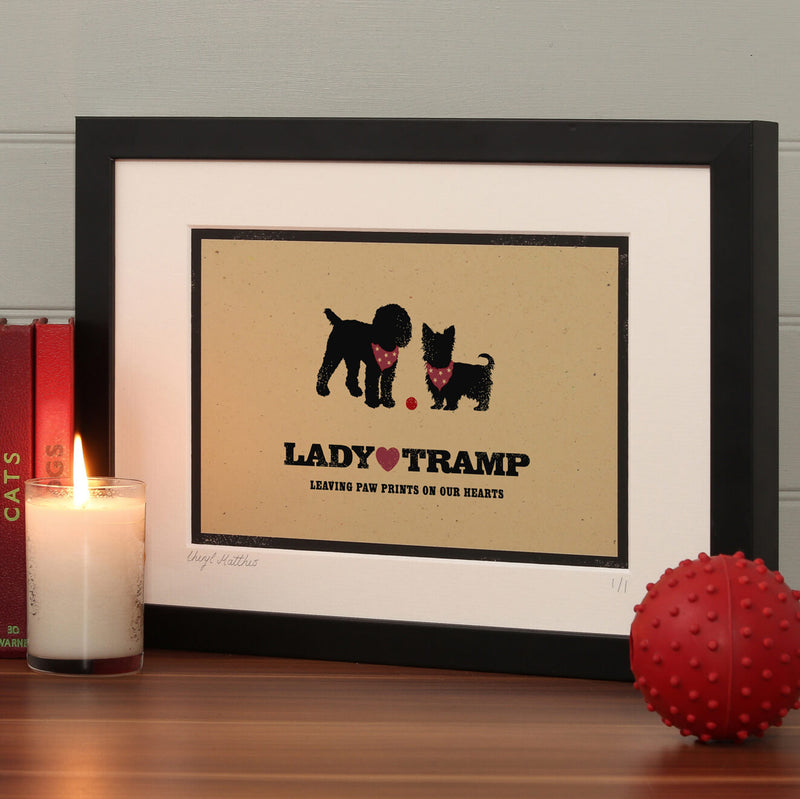 Pet Memorial 'Personalised Dog Or Cat Print'