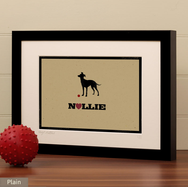 Personalised Whippet Print For One Or Two Dogs