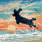 Spaniel Limited Edition Seaside Print - A Dog Lover’s Gift.
