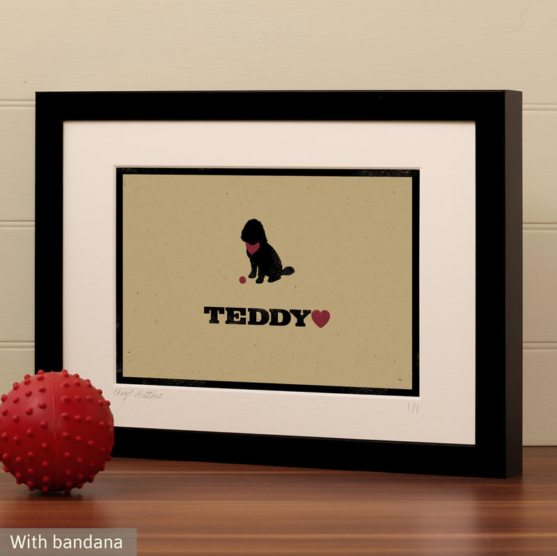 Personalised Cockapoo Print For One Or Two Dogs