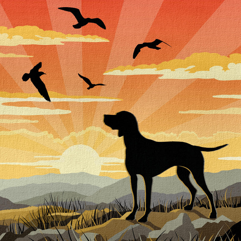 Limited Edition Pointer or Vizsla Print - A Dog Lovers Gift