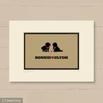 Personalised Cavachon Print For One Or Two Dogs