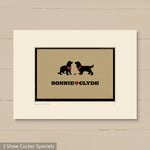 Personalised Cocker Spaniel (Show) Print For One Or Two Dogs