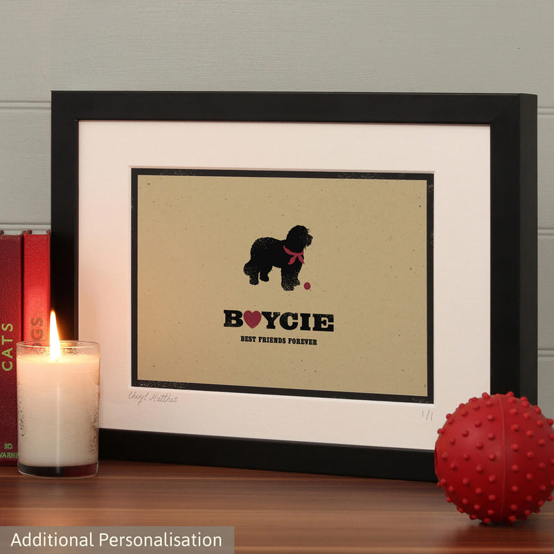 Personalised Old English Sheep Dog Print For One Or Two Dogs