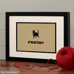 Personalised Cat Lovers Gift For One Or Two Cats