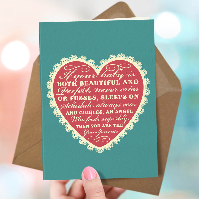New Grandparents Card - Perfect Grandchild