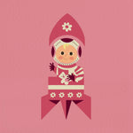 New Baby Girl Card - Baby Rocket