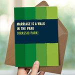 Wedding Or Anniversary Card - Jurassic Park!