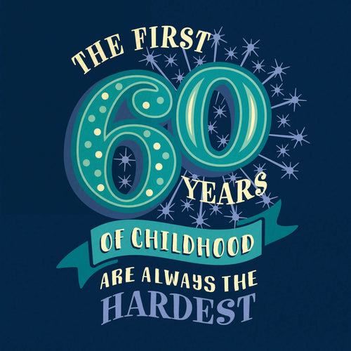 60th Birthday Card - 60 Childhood Years