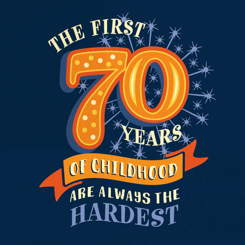 70th Birthday Card - 70 Childhood Years