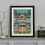 London Streets Art Print - A London Gift