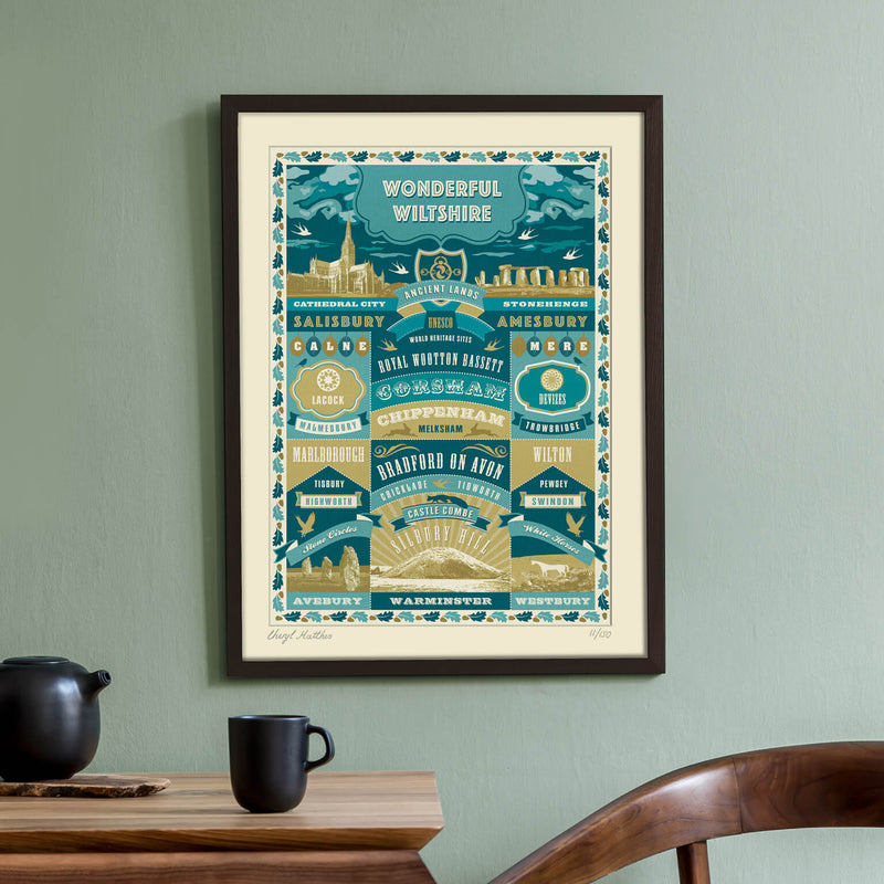 Ancient Wiltshire Art Print - A Wiltshire Gift